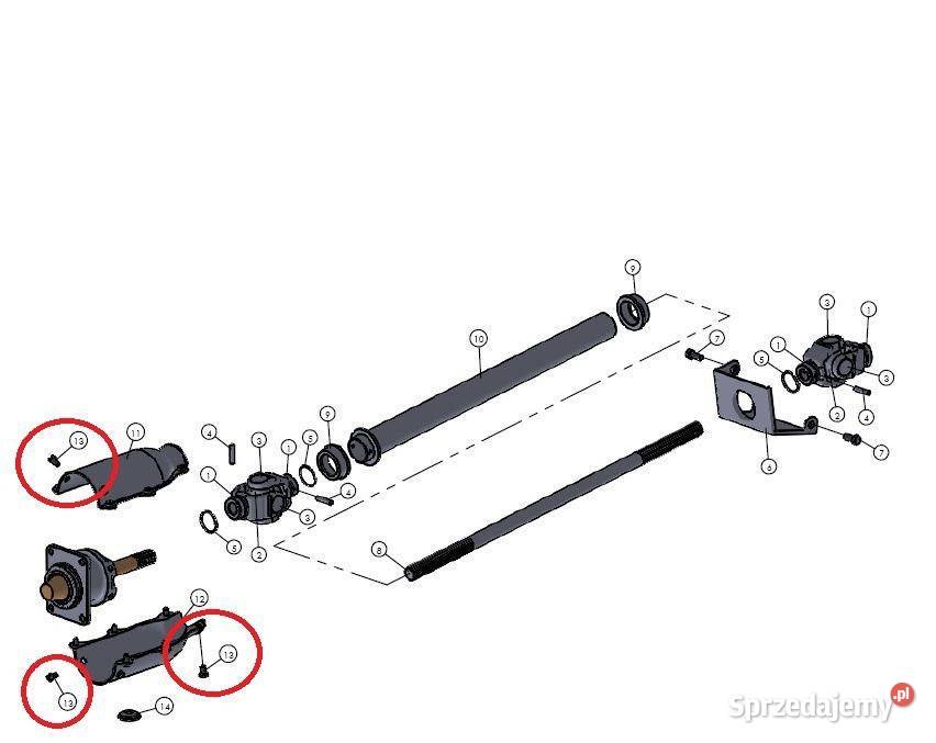 Śruba M6X12 do obudowy wału Mitsubishi VST Tajęcina