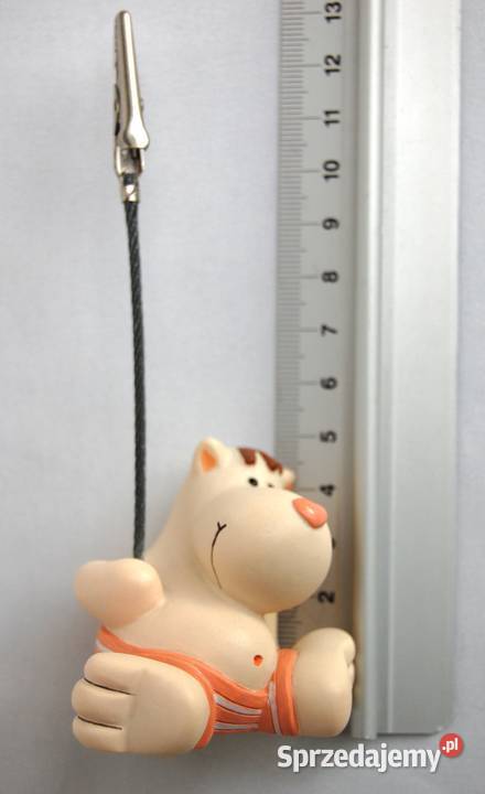 Klips na zdjęcie pocztówkę hipopotam figurka lubelskie Lublin