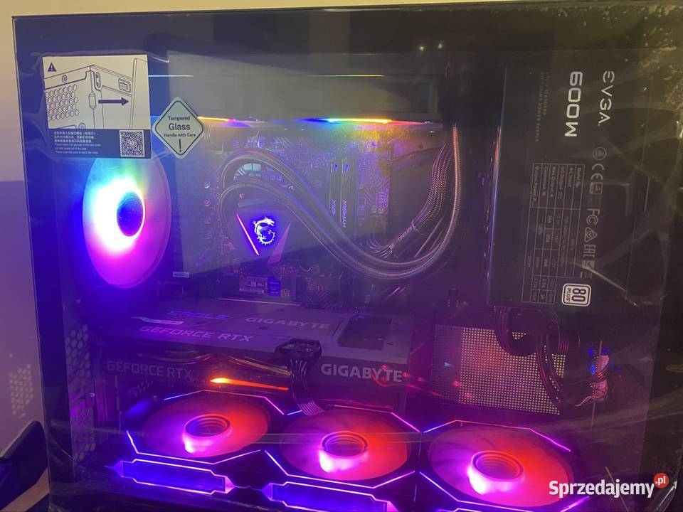 Sprzedam NOWY Gamingowy PC mATX i512400F RTX Elektronika Węglowice