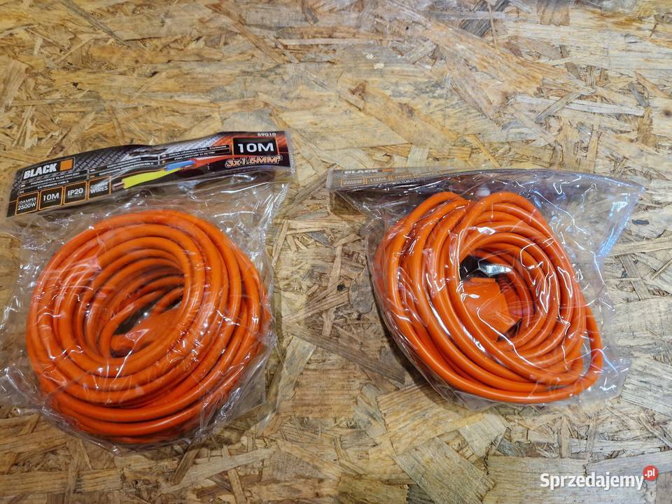 PRZEDŁUŻACZ ELEKTRYCZNY BLACK 10M 3X15MM IP20 wielkopolskie Głogowa