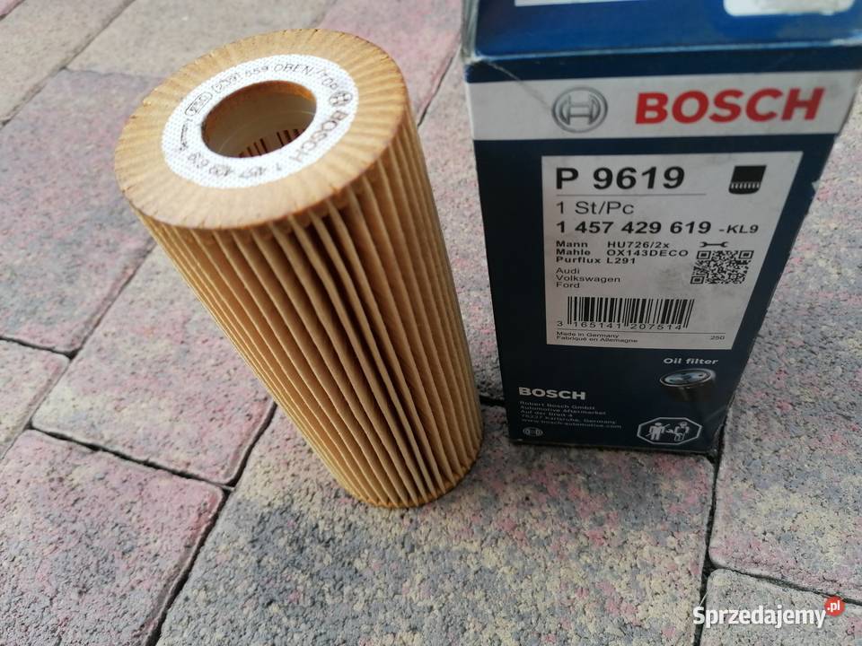 BOSCH FILTR OLEJU AUDI SEAT VW OE6401 P9619 Części samochodowe Skwierzyna
