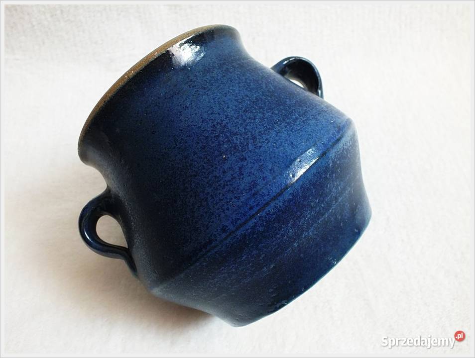 H Schulze Dzbanek wazon ceramiczny z uchwytami lubuskie Żary
