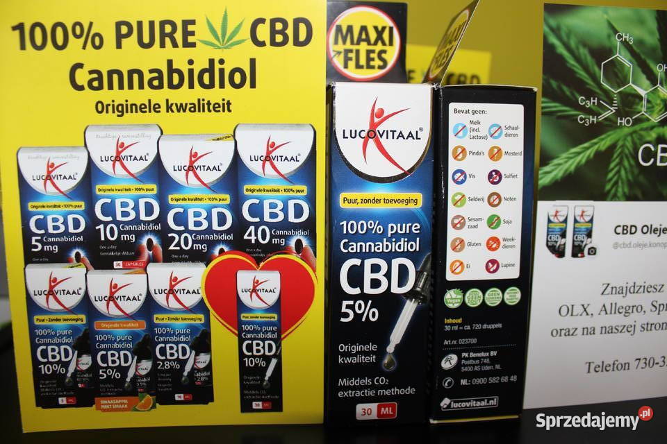 Olej konopny CBD Lucovitaal 5 30 ml Łódź