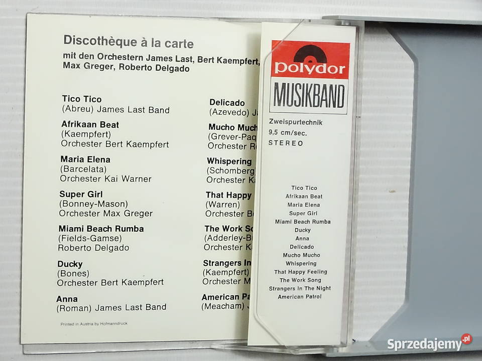 Taśma Magnetofonowa Szpula Polydor Discothque la Biłgoraj