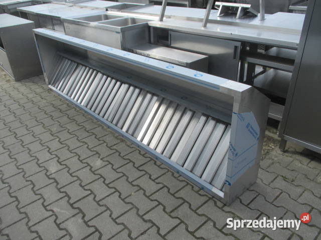 NOWY Okap Trapezowy Z Filtrami 250x80x35 Ostrów Wielkopolski