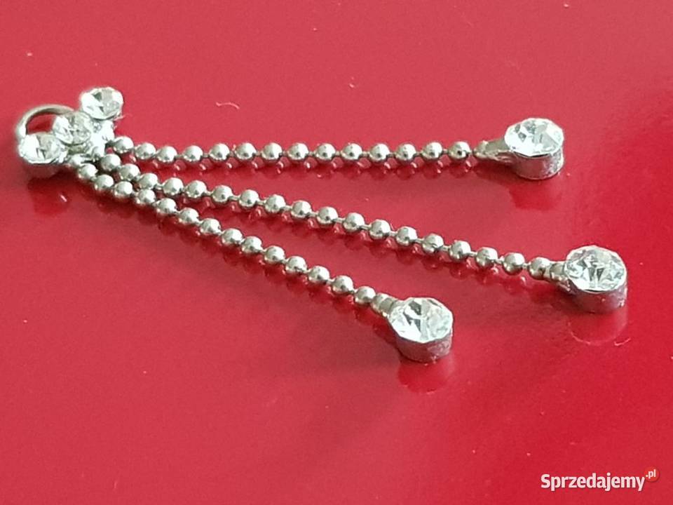 wisiorek cyrkonie łańcuszek zawieszka Pozostałe Kielce