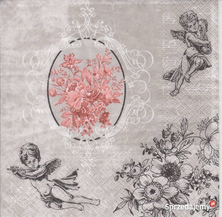 Dekupaż serwetki Aniołki Anioły Boże Narodzenie świętokrzyskie Skarżysko-Kamienna