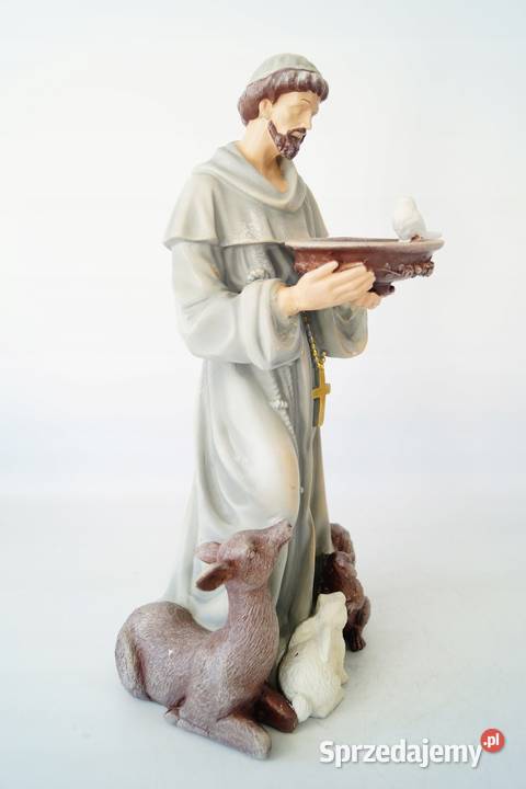 Święty Franciszek figura ładnie wykonana Antyki