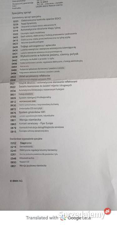 Sprzedam BMW E65 730i 231KM Katowice