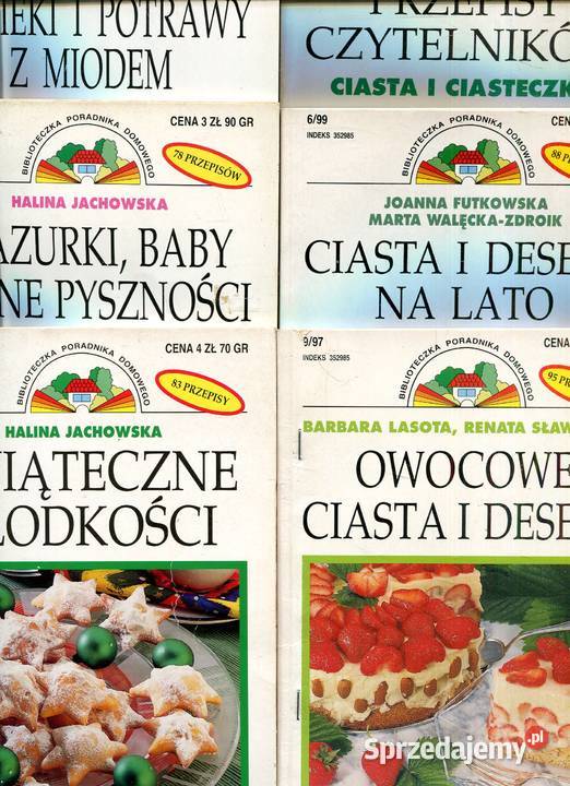 Biblioteczka poradnika Domowego Ciasta 6 książek Szczecin sprzedam
