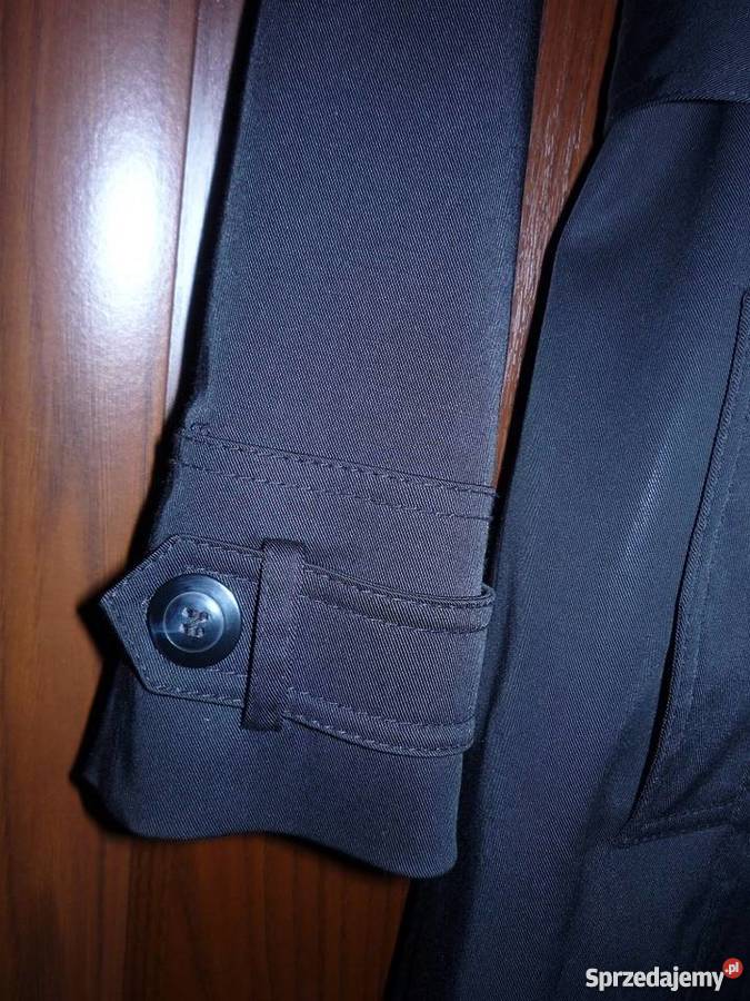 czarny trencz damski dwurzędowy Gdynia