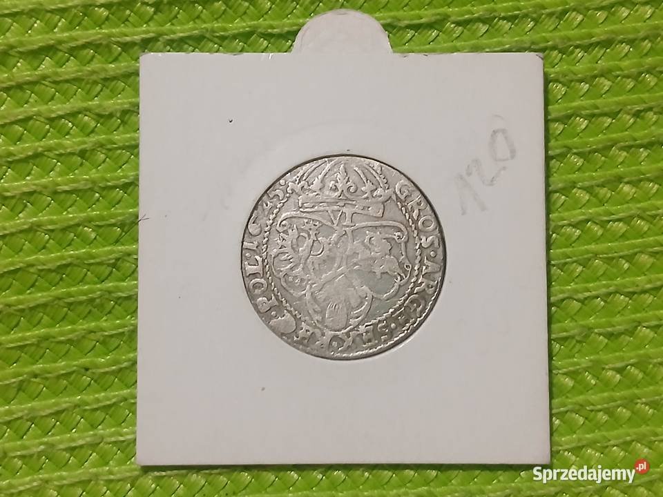 moneta srebrna polska Zygmunta III Waza z 1625r Łomża