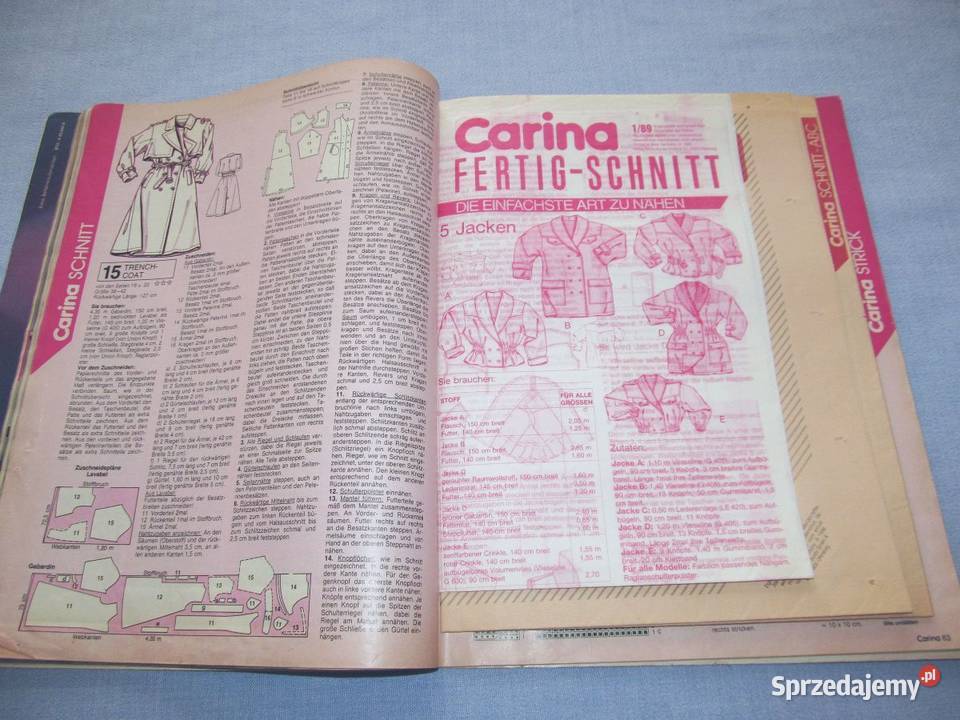 Carina Burda 11989 Moda młodzieżowa z wykrojami Skępe