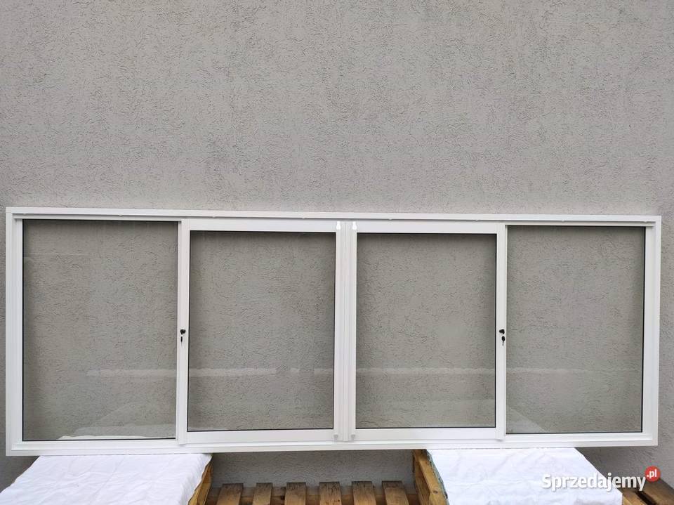 okno przesuwane w bok podawcze aluminiowe RAL sprzedam