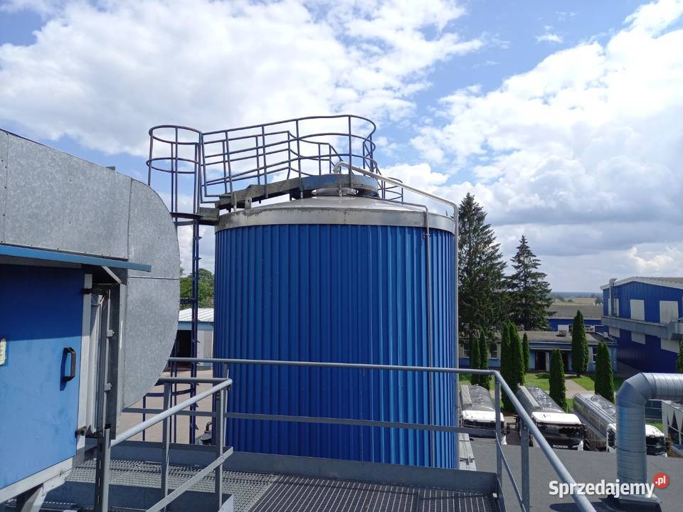 Zbiornik 100m3 z izolacją blachą trapezową Wtelno