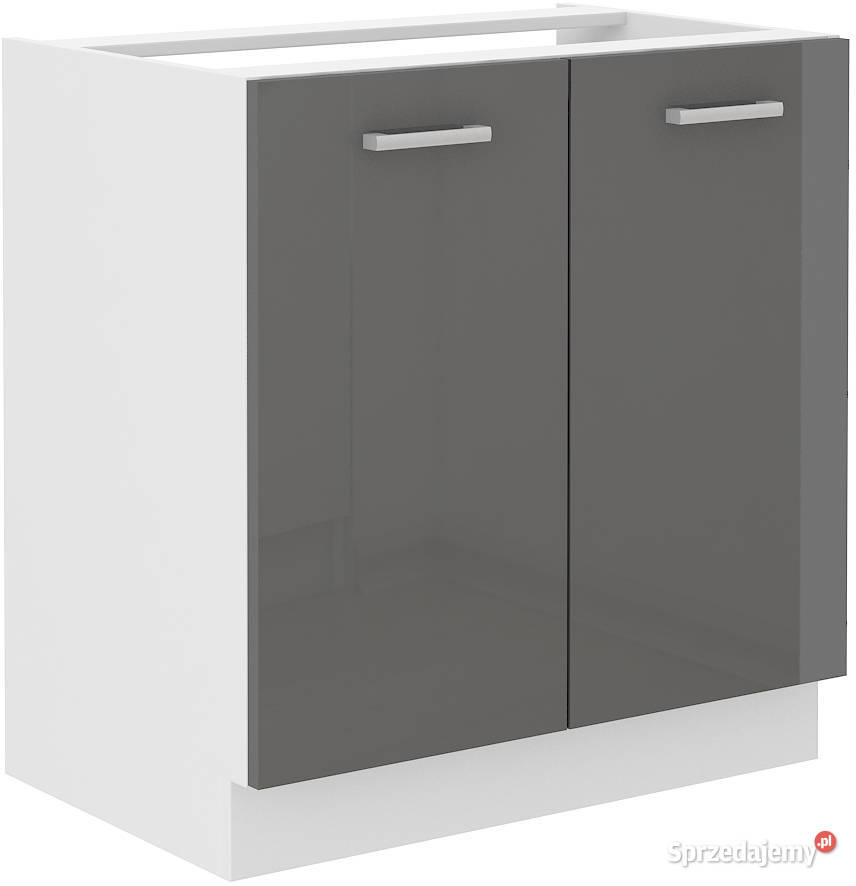 Zestaw mebli kuchennych 180 szary połysk szybka Kędzierzyn-Koźle