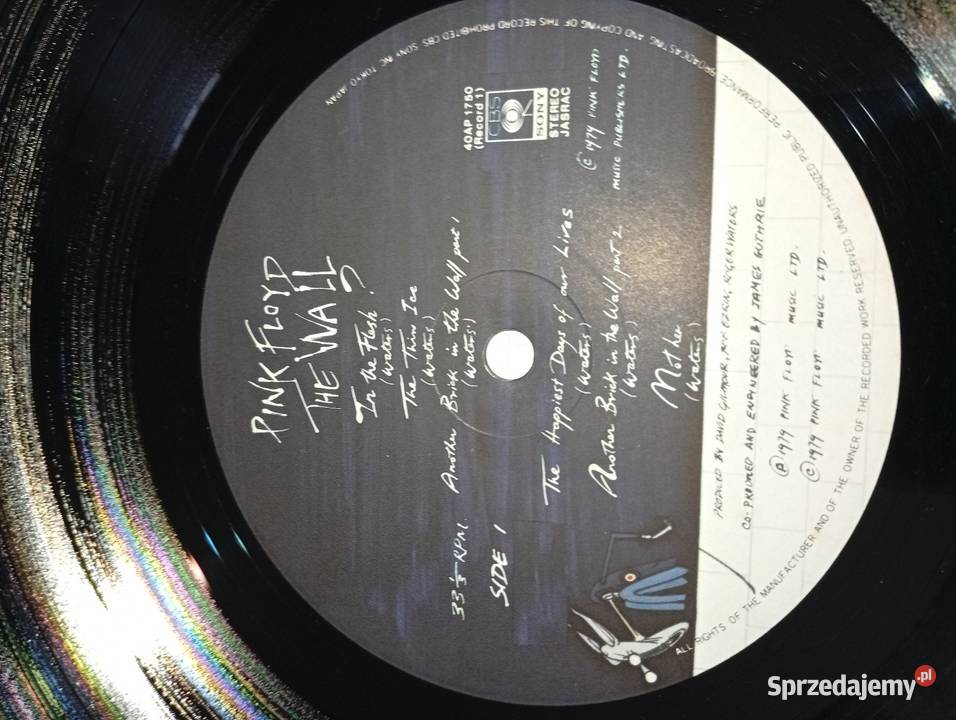 Pink Floyd The Wall Japan Press pomorskie Rumia