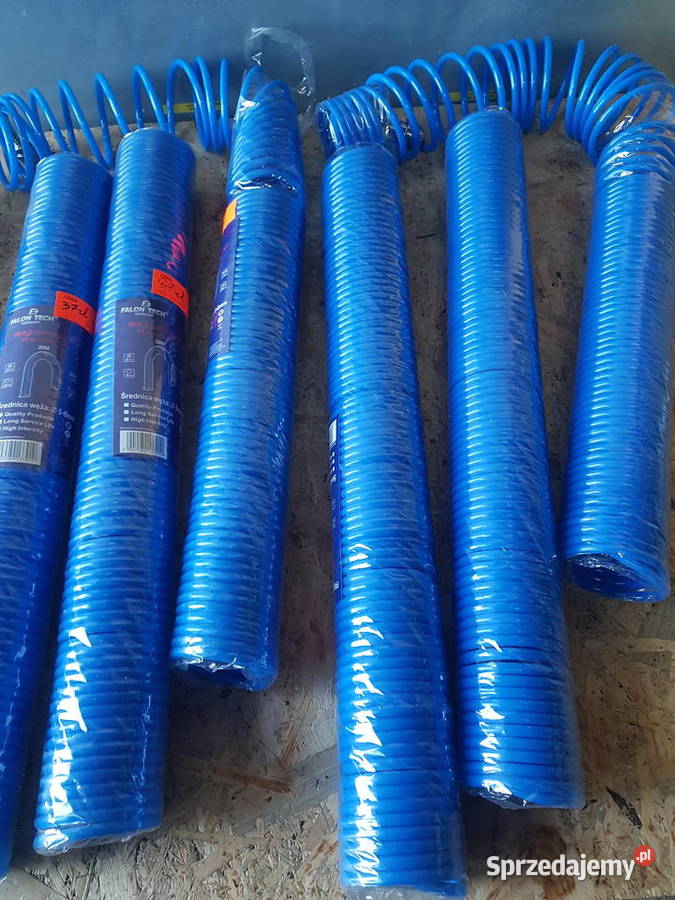 WĄŻ SPIRALNY 5x8 mm 20m PRZEWÓD DO KOMPRESORA Elektryczne Głogowa