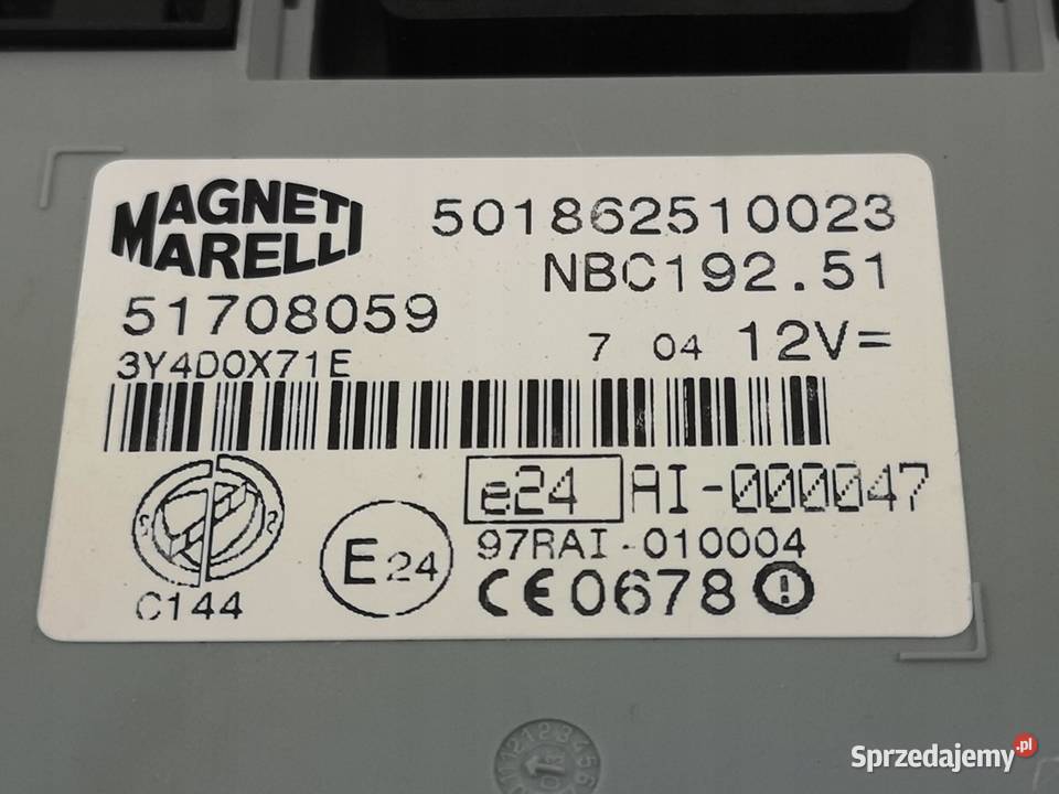 MODUŁ STEROWNIK BSI FIAT STILO 19 JTD 20012007 lubelskie