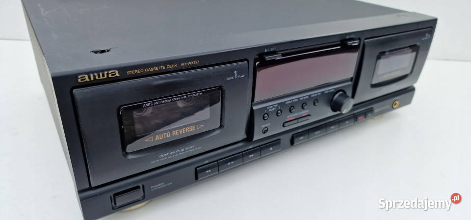Magnetofon Aiwa ADWX727 Stereo Cassette Deck Elektronika Międzychód sprzedam