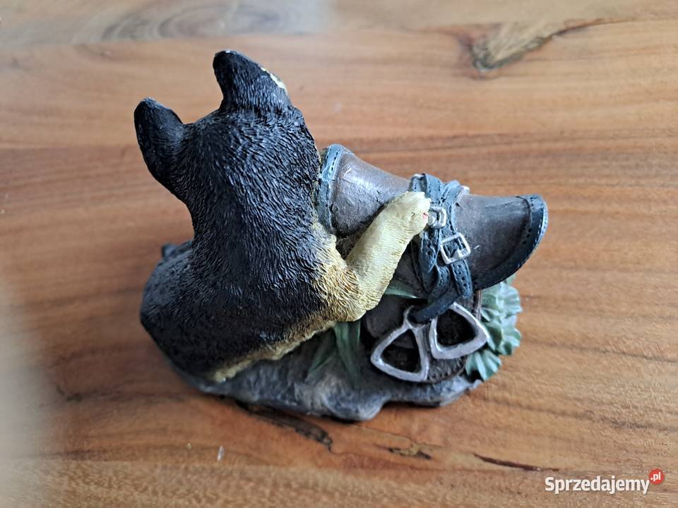 Figurka Ozdoba pies piesek zając siodło pies Warszawa