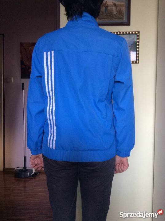 Kurtka firmy ADIDAS kolor blue tanio NOWA Chorzów