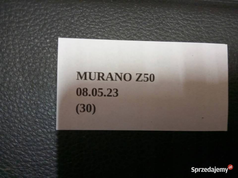 BOCZEK DRZWI PRAWY PRZÓD NISSAN MURANO Z50 wielkopolskie Nowy Tomyśl