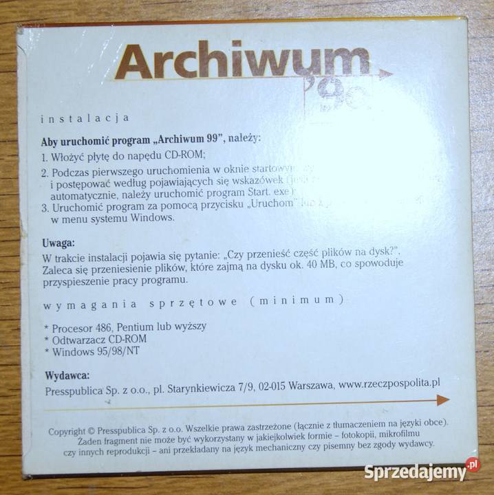 Rzeczpospolita Archiwum 99