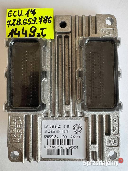 NOWY ECU KOMPUTER STEROWNIK SILNIKA FIAT 500 12