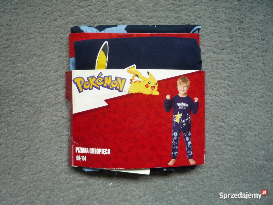 Nowa Piżama 98104 Granatowa dwuczęściowa Pokemon 3 lata+ Szczecin
