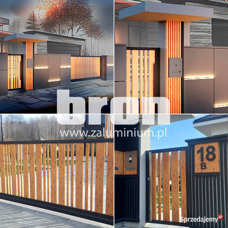 Bron Nowoczesne ogrodzenia aluminiowe B07AL