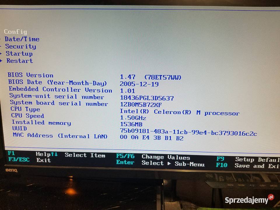 Lenovo ThinkPad T400 i IBM R51e Rymanów
