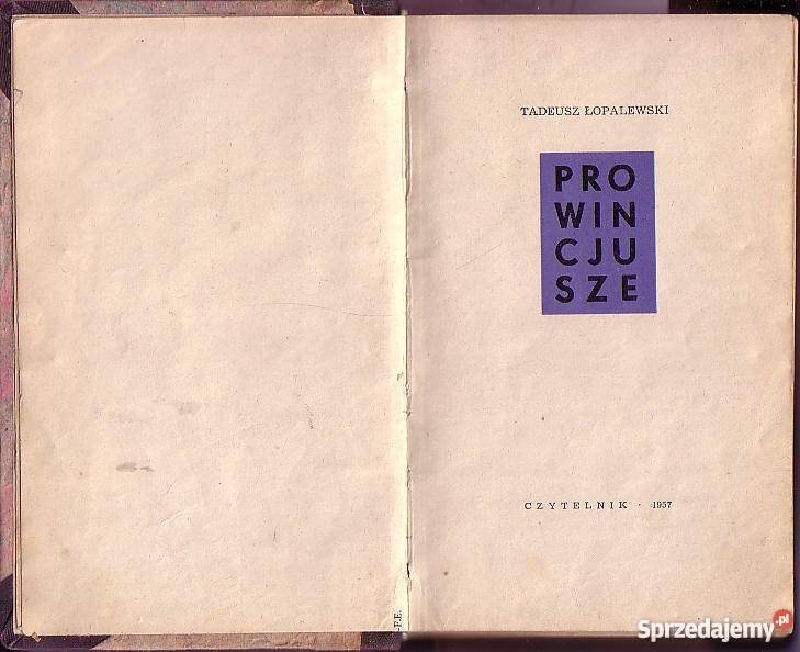 6914 PROWINCJUSZE TADEUSZ ŁOPALEWSKI Czyrna sprzedam