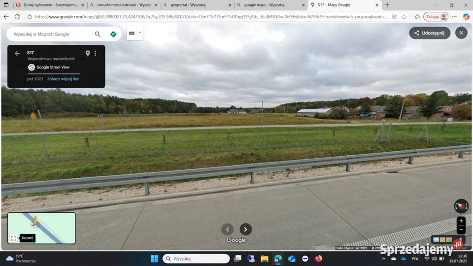 Działka budowlana Ostrowik mazowieckie