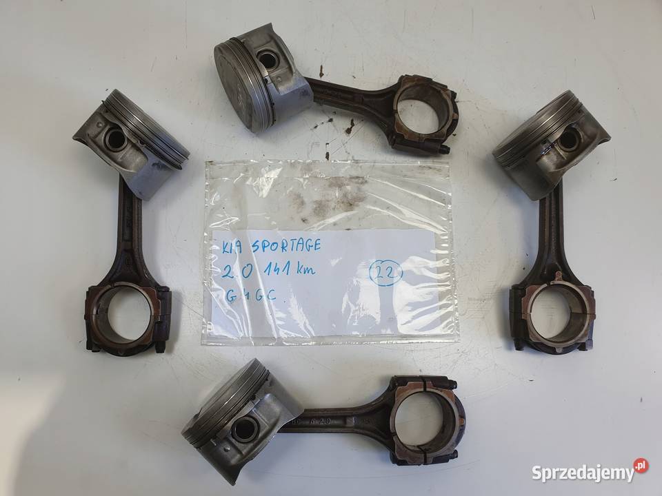 Kia Sportage II 20 16V TŁOK korbowód G4GC 141 Rudka sprzedam