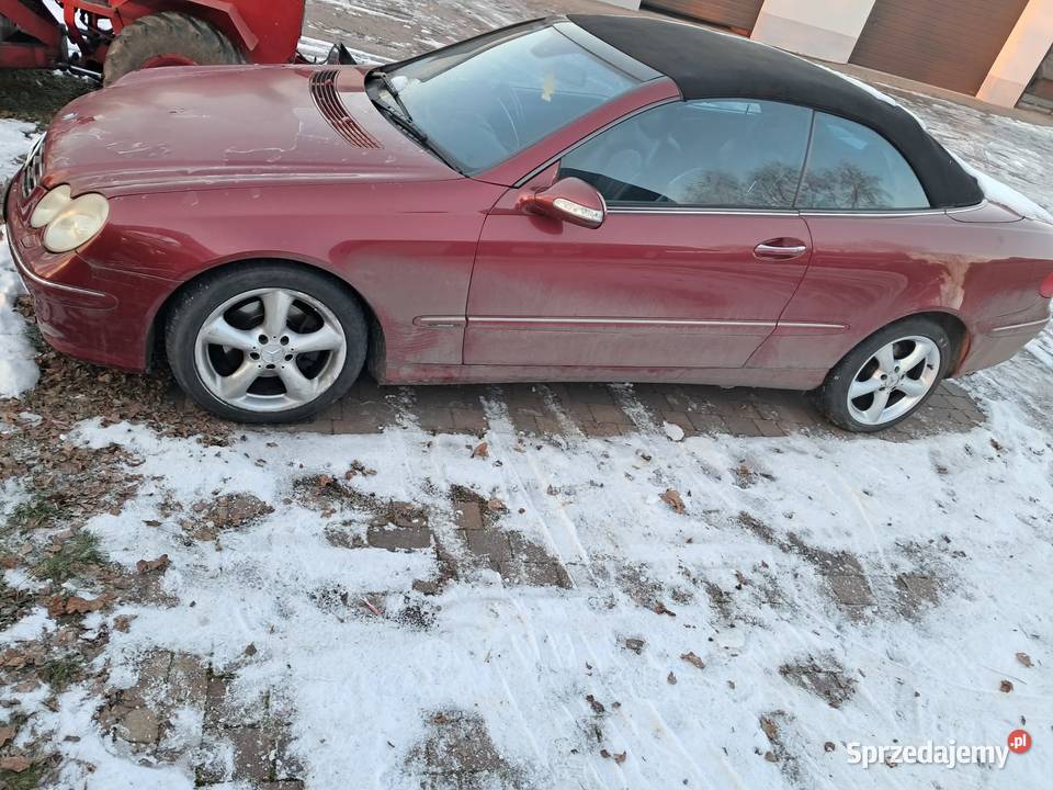 mercedes cabrio clk 209 32 benzyna zamienie łódzkie sprzedam