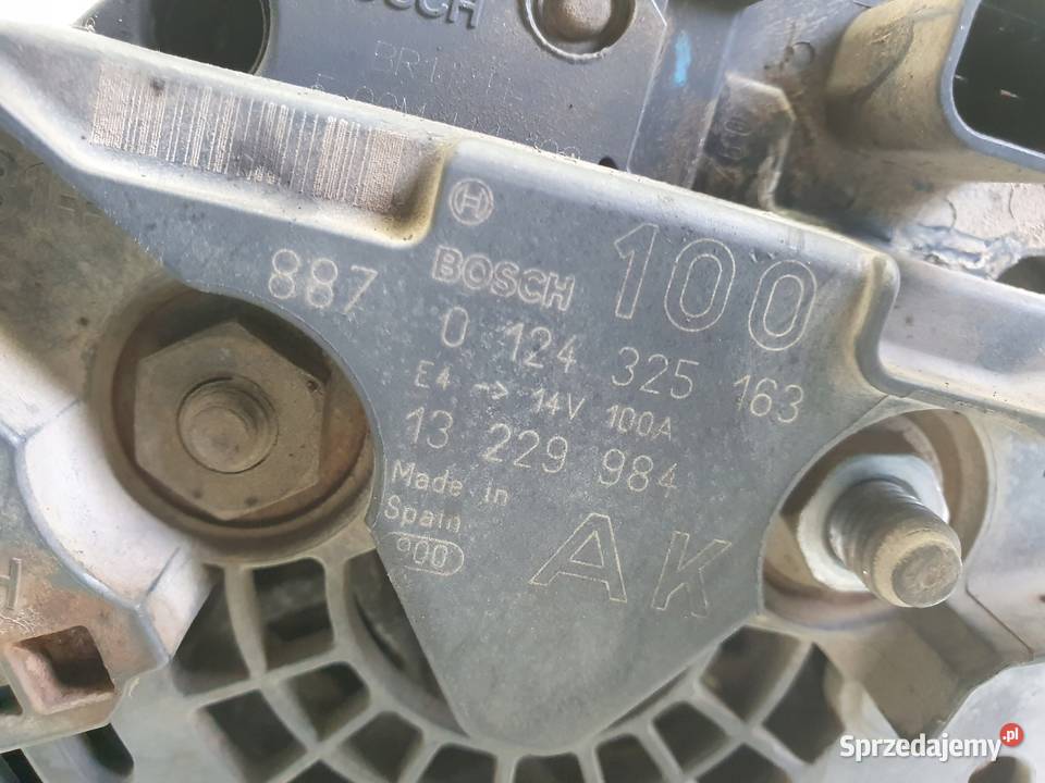 ALTERNATOR Opel Zafira B 16 16V bosch 100A Chełm