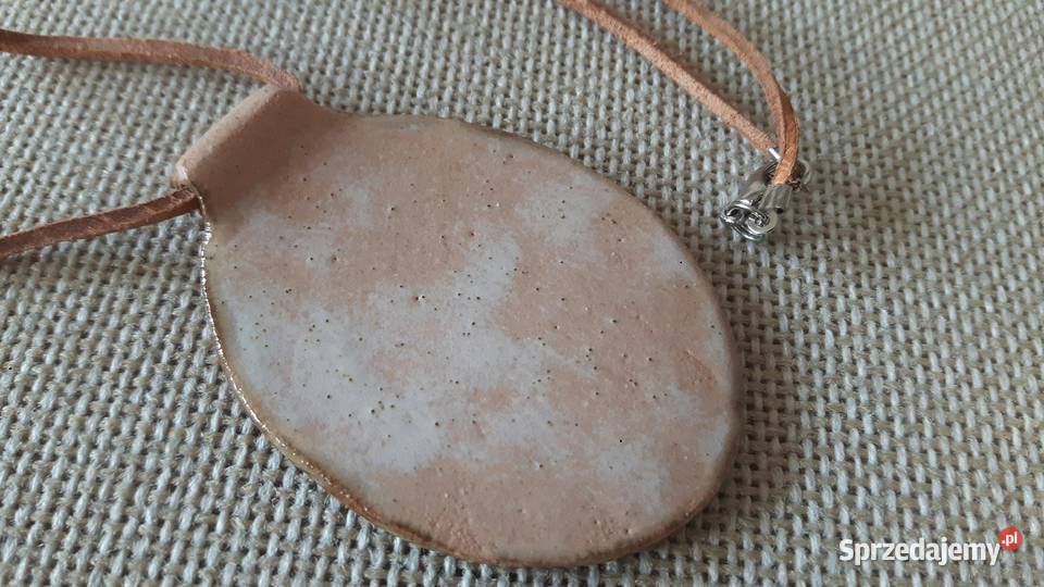 Naszyjnik ceramiczny ręcznie wykonany mazowieckie sprzedam