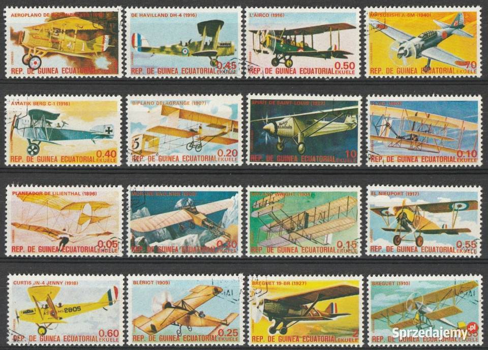 Gwinea Równikowa SAMOLOTY KASOWANE łódzkie Łódź