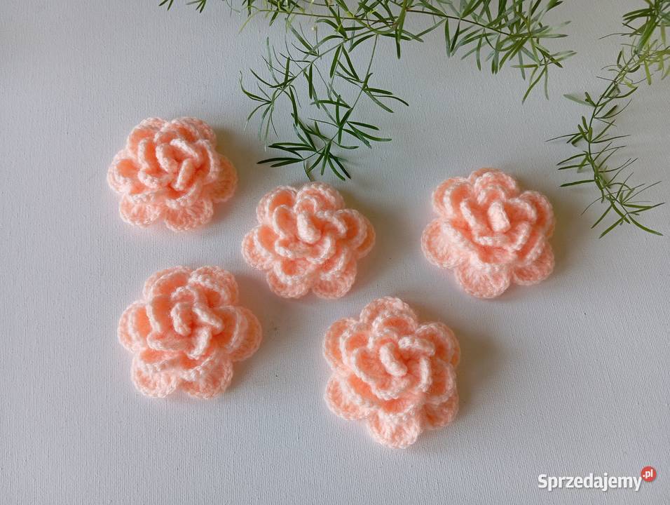 Szydełkowe kwiatki 7 pomorskie Kwidzyn