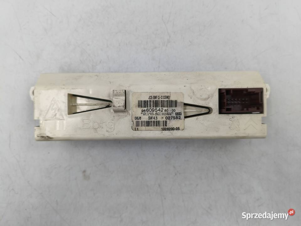 Ekran Radia Wyświetlacz Peugeot 407 9660954280 Wyszków