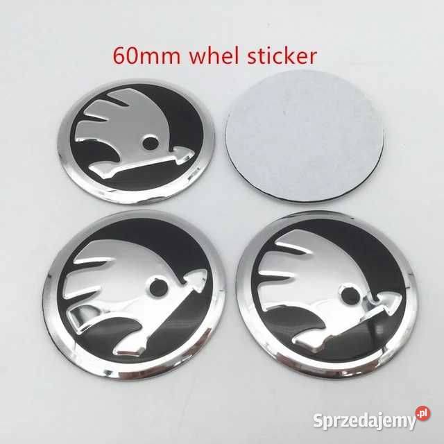 Zestaw emblemat znaczek logo Skoda