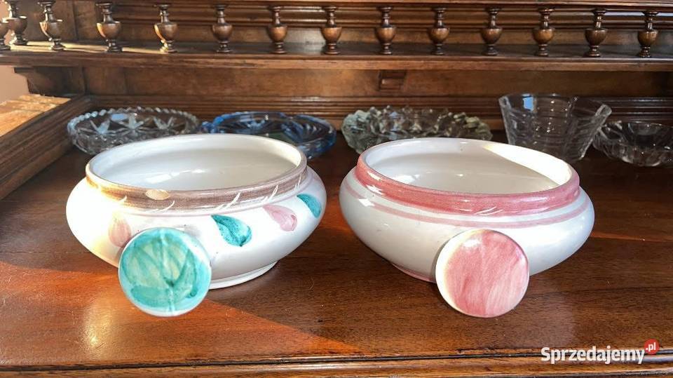 Paterki 2 miseczki ręcznie zdobione Ceramiczna pomorskie Gdańsk