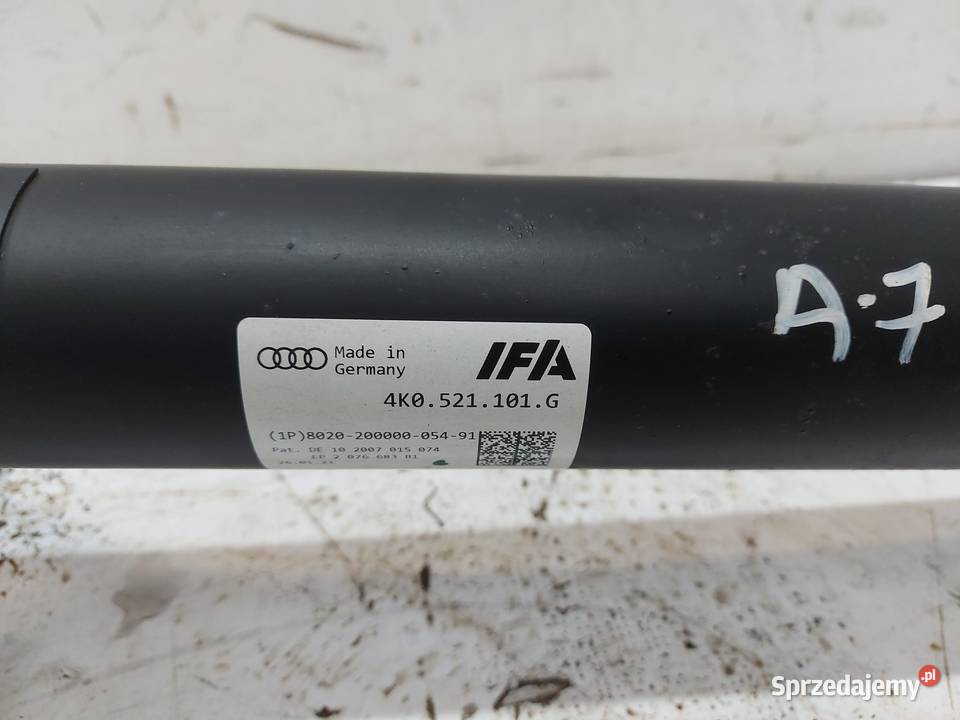 Audi A7 II 4K8 4M0 TFSI WAŁ NAPĘDOWY 4K0521101G sprzedam