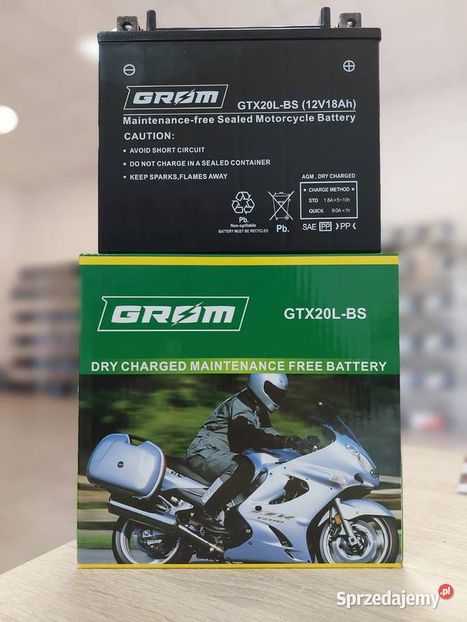 Akumulator motocyklowy GROM YGTX20LBS 12V 18Ah Akumulatory motocyklowe Sosnowiec