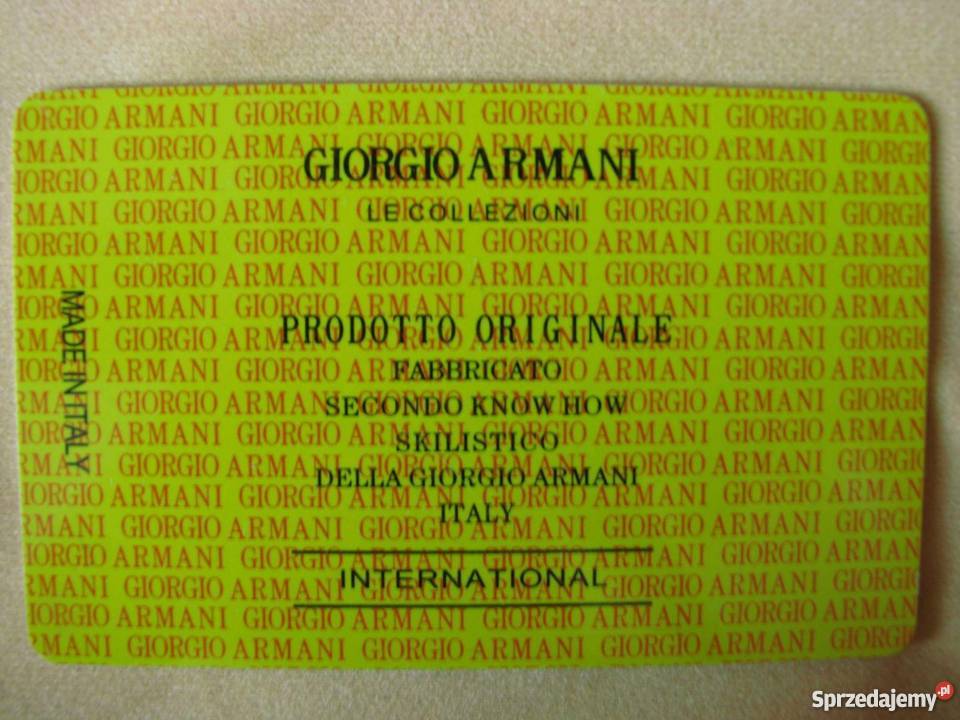 Giorgio Armani skórzany pasek klamra automat Gubin