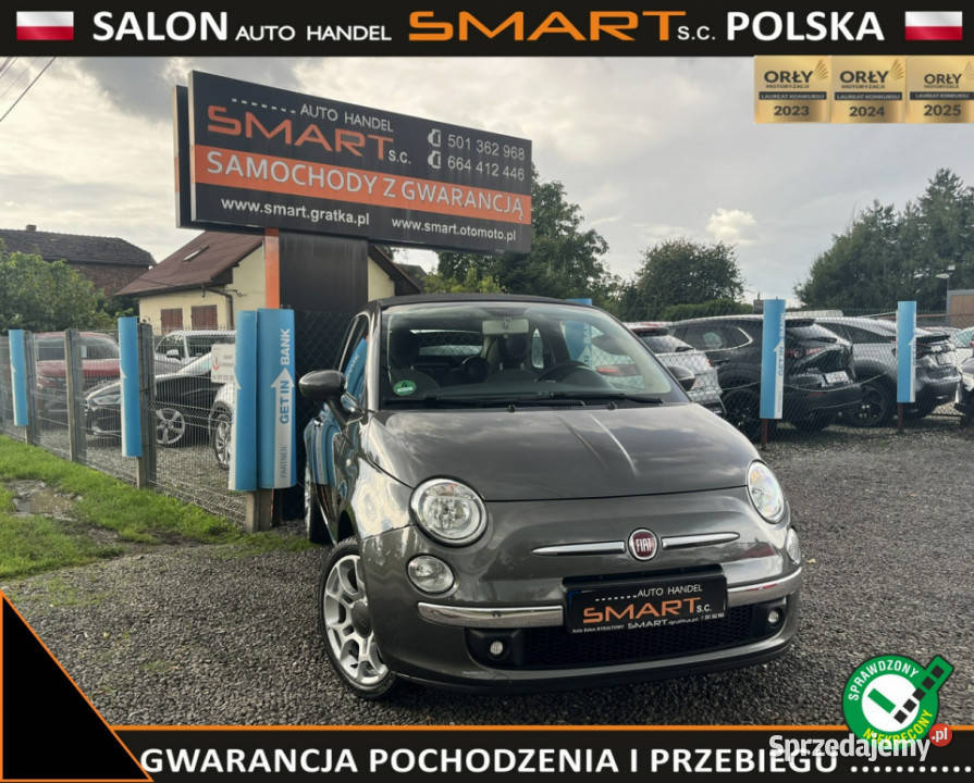 Fiat 500 CABRIOLET 12 Benzyna Klima Bezwypadek I 2/3 Rydułtowy sprzedam