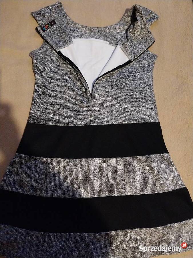 Damska tweedowa sukienka bezrękawnik Przemków