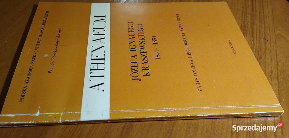 Athenaeum Józefa Ignacego Kraszewskiego Wanda Rok wydania 1974