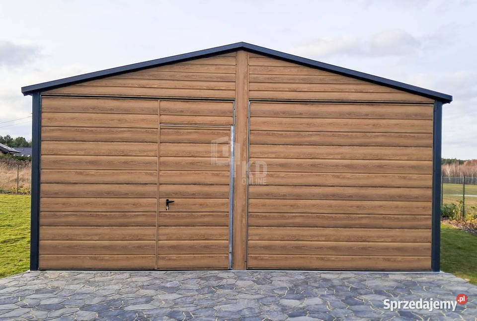 Garaż blaszany 6x58 2x Brama 6x Okno PCV 2x blacha śląskie Katowice